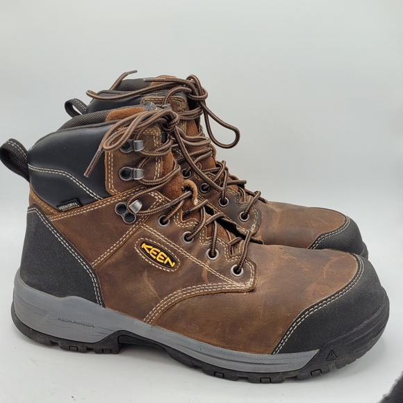 KEEN Utility Men's Evanston 6" Waterproof Work Boots with Carbon Toe Size 10.5EE - Picture 8 of 16